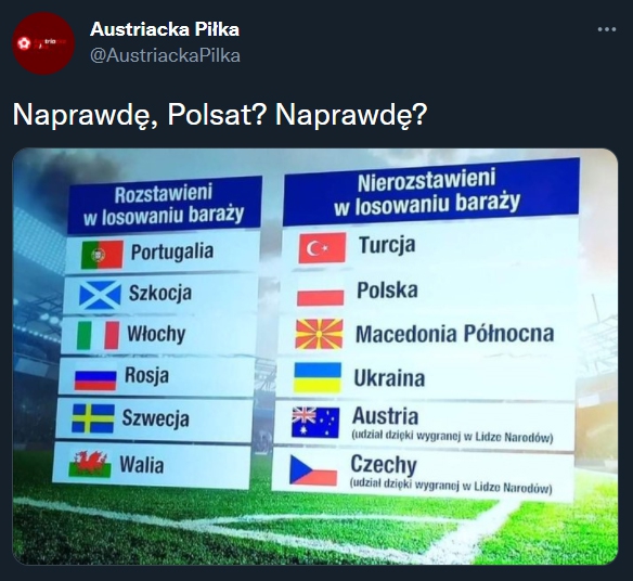 Polsat pomylił flagę Austrii z.... :D